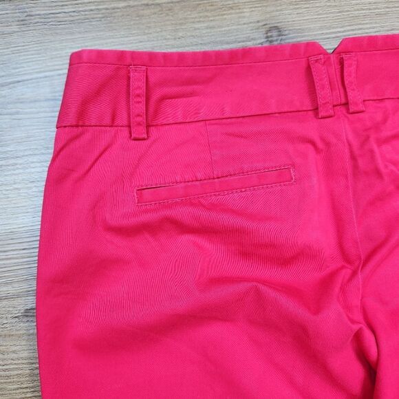 ☔️🐞Express Red Columnist Slim Flare Lowrise Pants Size 6 - Picture 8 of 10